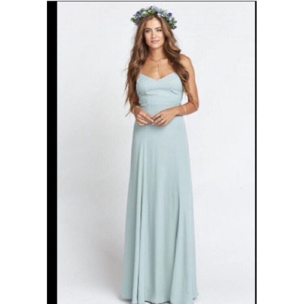 Show Me Your Mumu Woman's Godshaw Sea Foam Gown Maxi Dress‎ Size S